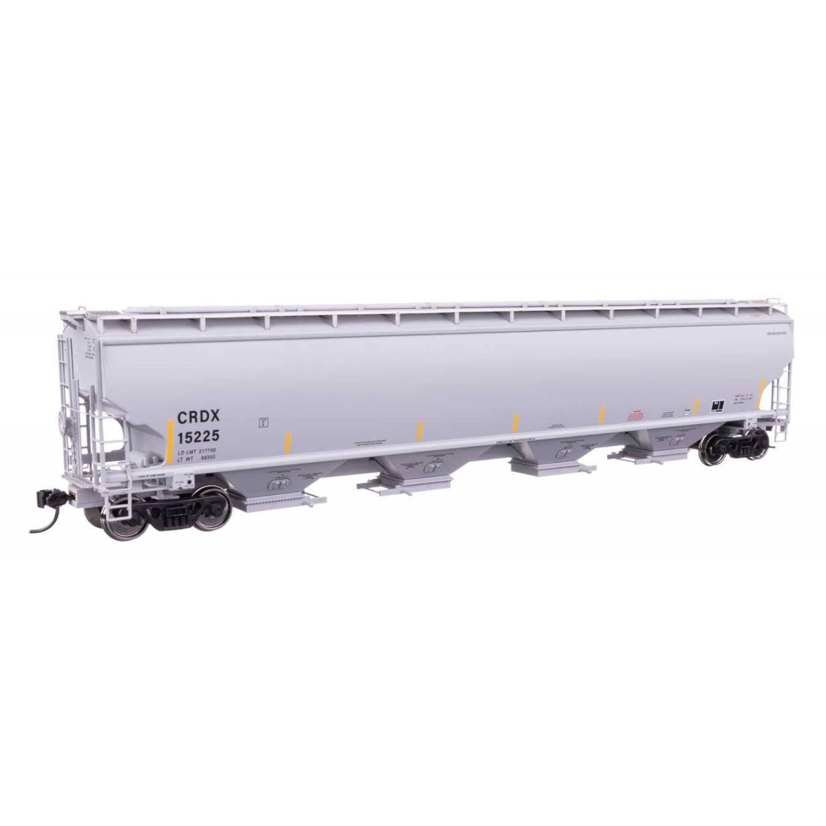 67′ Trinity 6351 4-Bay Covered Hopper - Ready to Run -- Chicago Freight Car Leasing Co CRDX 15225