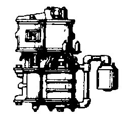 Steam Loco Air Compressor (Brass Casting) -- Westinghouse Cross Compound, HO, Cal Scale 240
