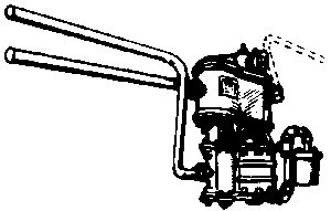 Steam Loco Air Compressor (Brass Casting) -- Cross Compound Standard Strainer w/Pipes, HO, Cal Scale 347
