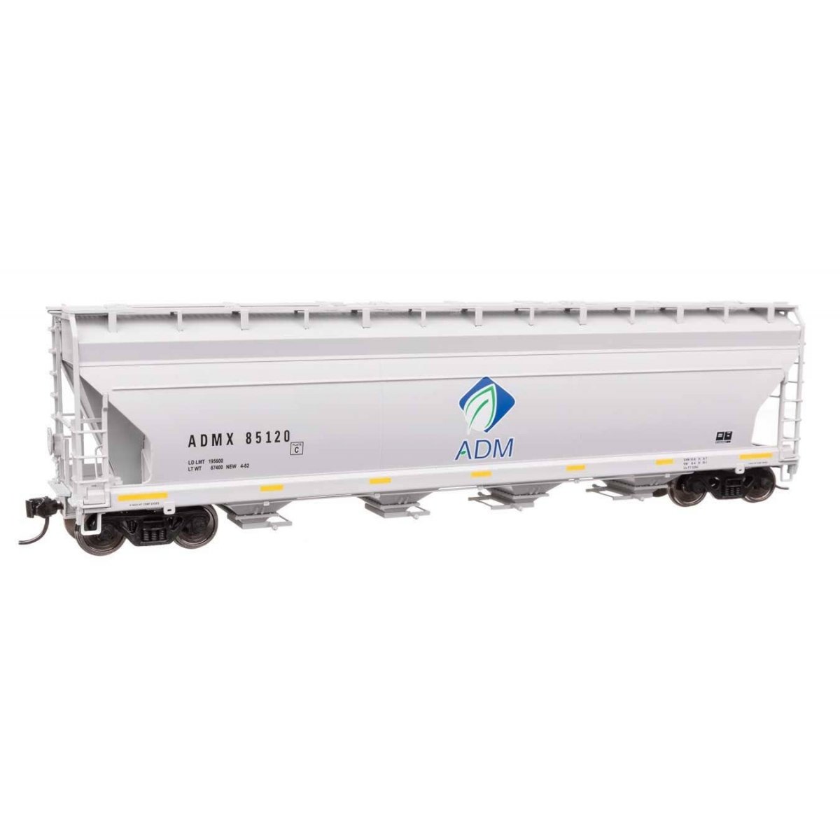 ACF 5250 4-Bay Centerflow Covered Hopper - Ready to Run -- Archer-Daniels-Midland 85120