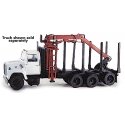 Truck Body (Unpainted Metal Kit) -- Logging Truck w/Cherry Picker (Fits Atlas 150-1220 series, s, HO, Custom Finishing 5010