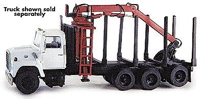 Truck Body (Unpainted Metal Kit) -- Logging Truck w/Cherry Picker (Fits Atlas 150-1220 series, s, HO, Custom Finishing 5010