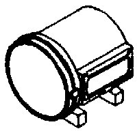 Steam Loco Headlight (Brass Castings) -- Pennsylvania Railroad Older Flat-Back Style, HO, Cal Scale 477