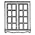 Windows -- Queen Anne Style Double Hung Paired Window 5`6` x 6`6` pkg(3), HO, Grandt Line Products Inc 5160