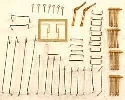 EMD FT & F Unit Diesel Grab Iron & Detail Kits -- For A Units, HO, Cal Scale 519