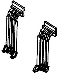 MU Hoses 4-Cluster 36′ -- Pre-1980 Locomotives pkg(4), HO, Details West 295