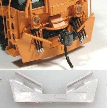 Snow Plow (Plastic) -- Fits BC Rail Diesels, HO, Cal Scale 587