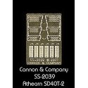 Engine Step Set (Photo-Etched Brass) -- For Athearn SD40T-2, HO, Cannon & Company 2029