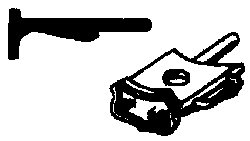 Steam Loco Headlight Mounting Bracket (Brass Casting) -- UP Shield Type - Center Mounting, HO, Cal Scale 258