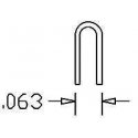 `U` Bolts pkg(20 .012` Wire) -- Small, HO, Cal Scale 512