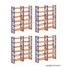 Pallet Rack/Shelving System - Kit -- pkg(4), HO, Kibri 38613