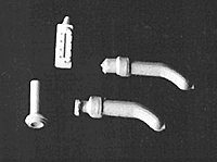 Fuel Tank Fitting Set -- Includes Filler Necks, Plus Sight Gauge & Flush-Mount Gauge, HO, Detail Associates 3102