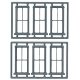 Windows - Double-Hung pkg(6) -- 2/2, Scale 28 x 70′ 71.1 x 178cm, O, Tichy Train Group 2014
