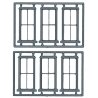 Windows - Double-Hung pkg(6) -- 2/2, Scale 28 x 70′ 71.1 x 178cm, O, Tichy Train Group 2014