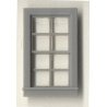 Double-Hung Windows -- 8-Pane - Scale 27 x 48′ 68.6 x 122cm pkg(4), O, Grandt Line Products Inc 3702