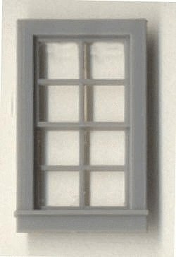 Double-Hung Windows -- 8-Pane - Scale 27 x 48′ 68.6 x 122cm pkg(4), O, Grandt Line Products Inc 3702