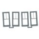 Double-Hung Windows -- 2-Over-1, Scale 28 x 64′ 71.1 x 163cm pkg(4), O, Grandt Line Products Inc 3766