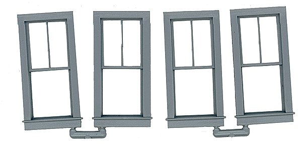 Double-Hung Windows -- 2-Over-1, Scale 28 x 64′ 71.1 x 163cm pkg(4), O, Grandt Line Products Inc 3766