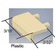 Loco Face Mount Steps -- 16-1/2 x 8′ Plastic pkg(5), HO, Cal Scale 190732