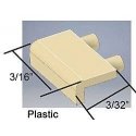 Loco Face Mount Steps -- 16-1/2 x 8′ Plastic pkg(5), HO, Cal Scale 190732