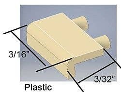Loco Face Mount Steps -- 16-1/2 x 8′ Plastic pkg(5), HO, Cal Scale 190732