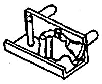 Coupler Knuckle Brackets -- Knuckle Holder for GP50s & GP60s, HO, Details West 210