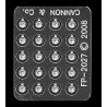 EMD Cast Front `F` Plates -- pkg(20), HO, Cannon & Company 2027