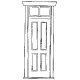 Station/House Door -- With Frame & Transom, O, Grandt Line Products Inc 3603