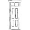 Station/House Door -- With Frame & Transom, O, Grandt Line Products Inc 3603