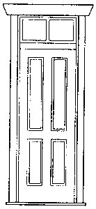 Station/House Door -- With Frame & Transom, O, Grandt Line Products Inc 3603