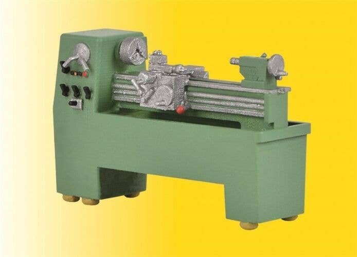 Lathe - Assembled & Decorated -- Green, HO, Kibri 38672