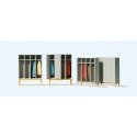 Wardrobe Interior Set - Kit pkg(4), HO, Preiser Kg 17188