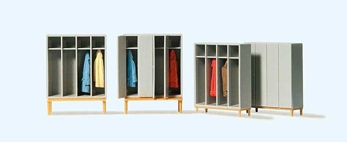 Wardrobe Interior Set - Kit pkg(4), HO, Preiser Kg 17188