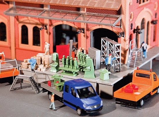 Machine Shop Interior Equipment -- Kit, HO, Faller Gmbh 180604