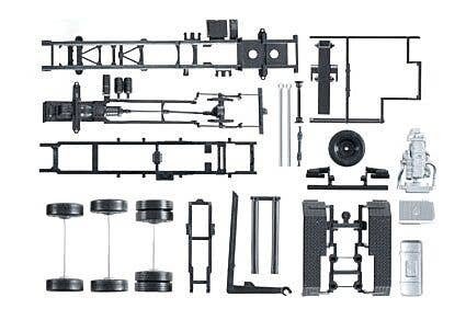 Mercedes Actros Chassis w/Roll-Off Mechanism, HO, Herpa Models 84277