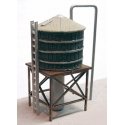 Wood Roof Tank - Making A Scene(TM) -- Resin & Metal Kit pkg(2), N, The N Scale Architect 20093
