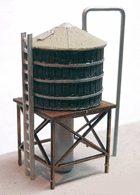 Wood Roof Tank - Making A Scene(TM) -- Resin & Metal Kit pkg(2), N, The N Scale Architect 20093