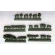 Army Supplies -- Packs & Bags pkg(17), HO, Trident Miniatures 96055