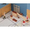 Sports Gymnasium Equipment Set -- Balance Beam, Springboard and More, HO, Faller Gmbh 180994