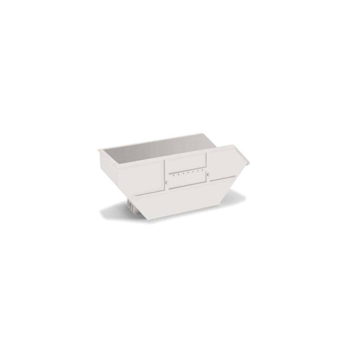 Skip Tray For Ak16, 7 CBM Skiploader -- White pkg(2), HO, Herpa Models 54652