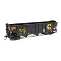 70-Ton AAR 3-Bay Open Hopper - Ready to Run -- Baltimore & Ohio 73133, HO, WalthersMainline 56701