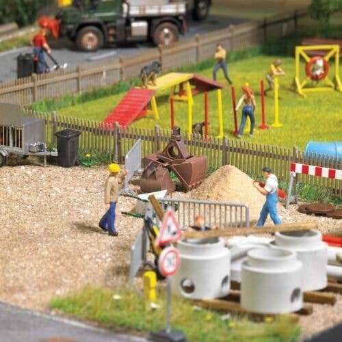 Spare Excavator Shovel Set -- 2 Shovels, 2 Clamshells and 2 Hooks, HO, Busch Gmbh & Co Kg 7799