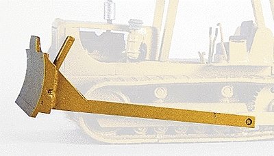 Tracked Crawler Accessories (Unpainted Metal Kit - fits 7070 Sold Separately) -- 10` 6` Dozer Bl, HO, Custom Finishing 7271