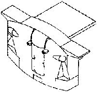 Steam Loco Pilot (Brass Casting) -- PRR Solid Welded w/Drop Coupler, HO, Cal Scale 387