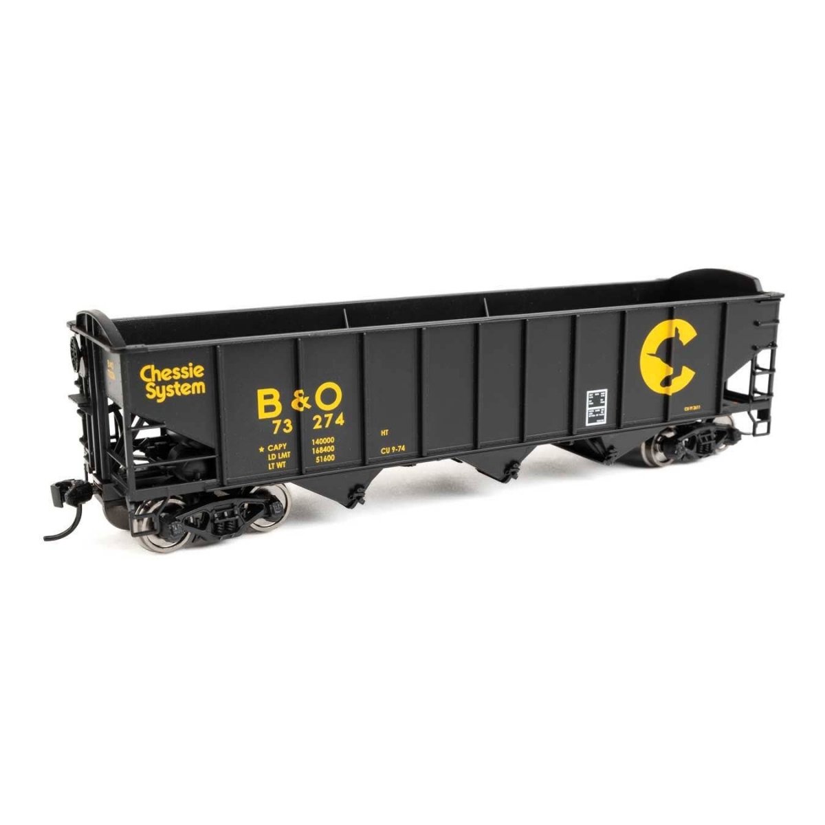 70-Ton AAR 3-Bay Open Hopper - Ready to Run -- Baltimore & Ohio 73274
