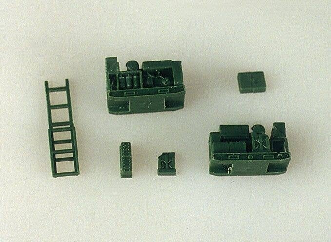 Vehicle Accessories -- Diesel Parts on Skids, HO, Trident Miniatures 96010