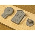 Assorted Fire Alarms -- Unpainted Resin Castings, 3 Styles, O, Bar Mills LLC 4041