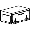 Passenger Car Parts -- 50′ Single Door Battery Box, HO, Custom Finishing 304