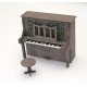 Laser-Cut Wood Kit -- Upright Piano & Stool, HO, B.T.S. 23008