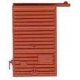 Replacement Doors w/Low Tackboard -- 6′ Camel Youngstown Red Oxide 2 pair, HO, Kadee Quality Products 2202